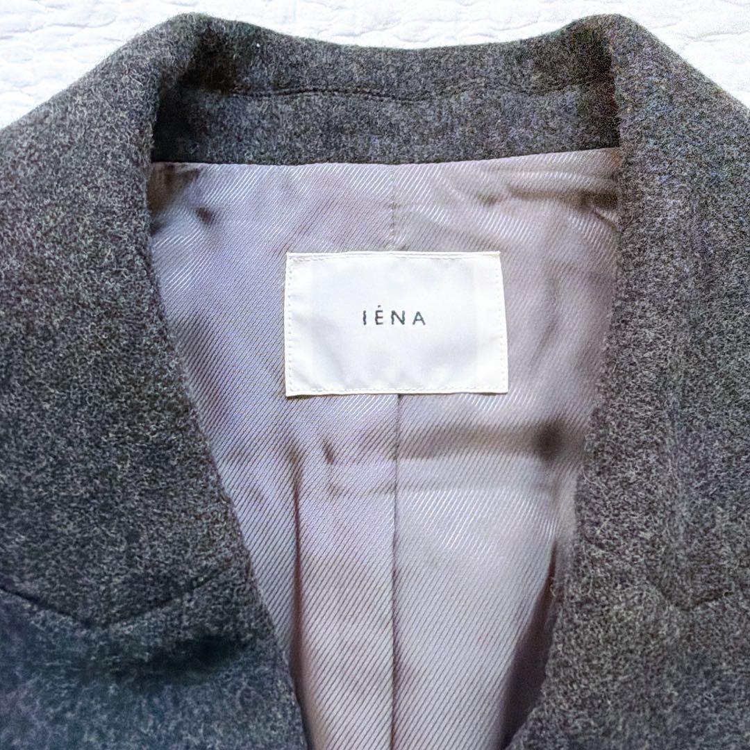 極美品⚑イエナ　テーラードベスト　ジレ　ダブルボタン　スーパー100's グレー