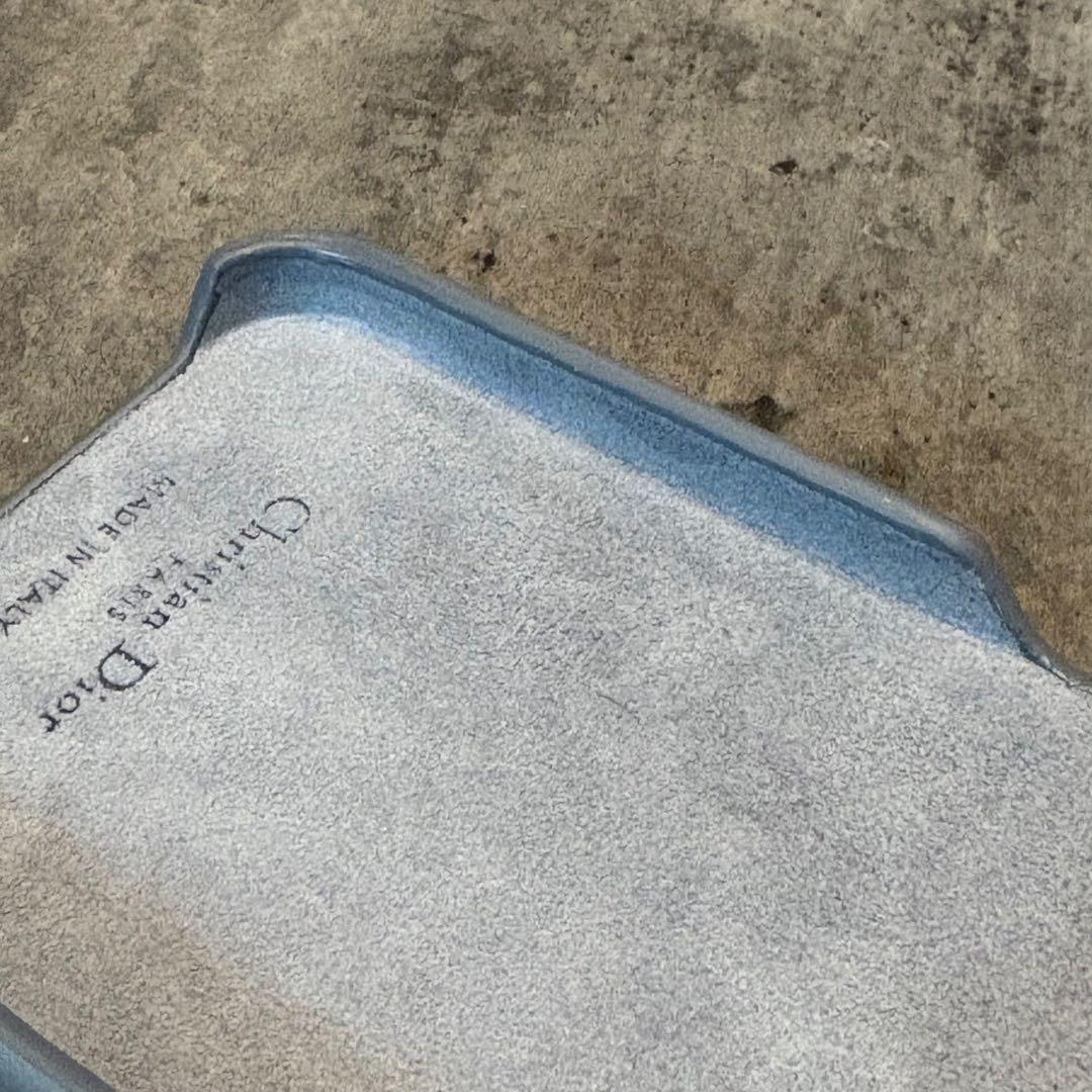 ディオール DIOR iPhone14 スマホケース ブルーグレー　正規品