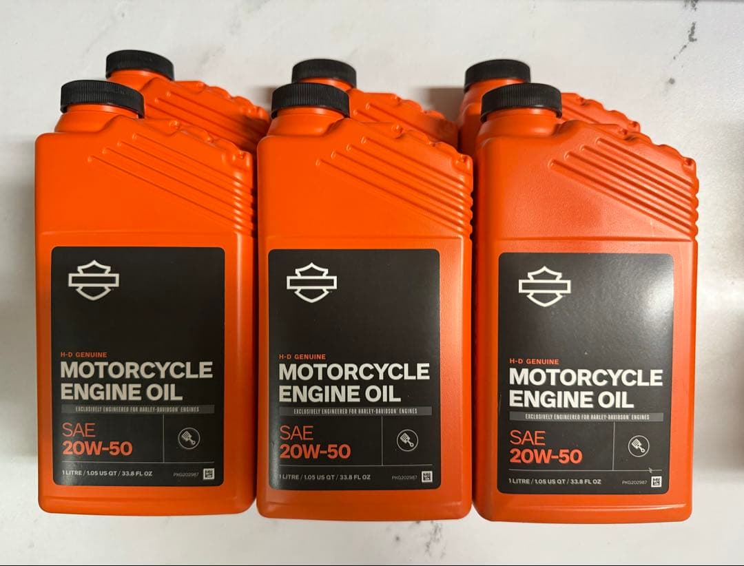 【ハーレー純正】　エンジンオイル 20W50 6本