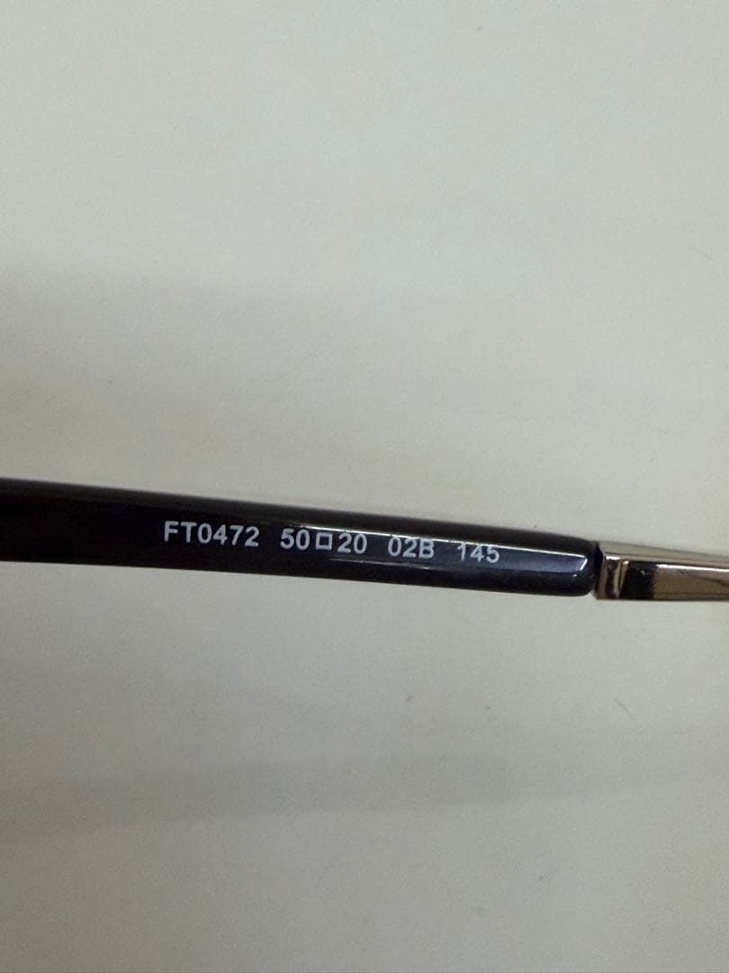 TOM FORD FT0472 02B サングラス メガネ 伊達 度なし