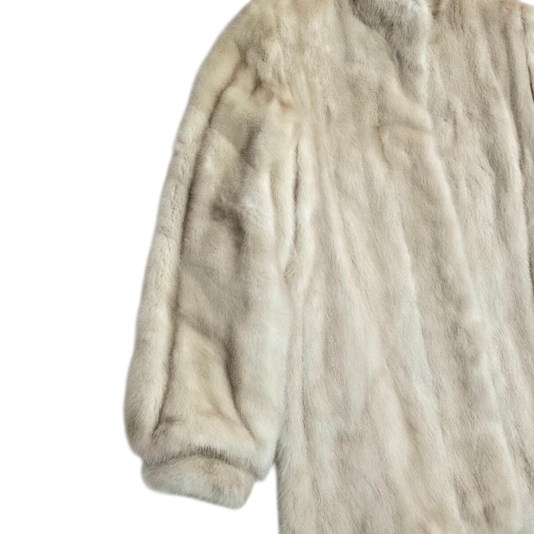 極太袖 パロミノミンクSAGA MINK コート リアルファー L位 毛並み◎