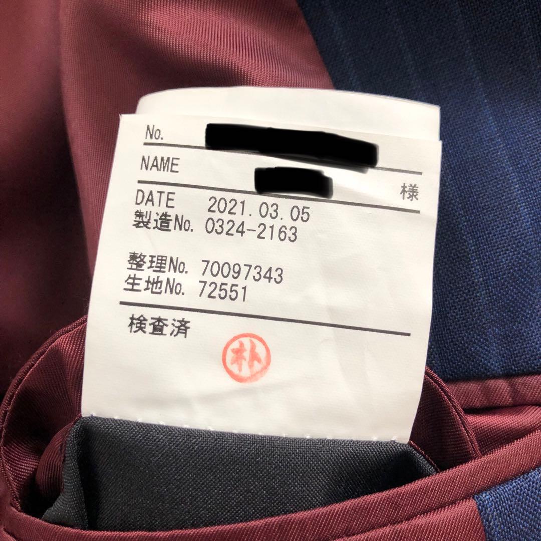 値下げ！【美品】オーダーメイドスーツ　シャドーストライプ　スリーピース