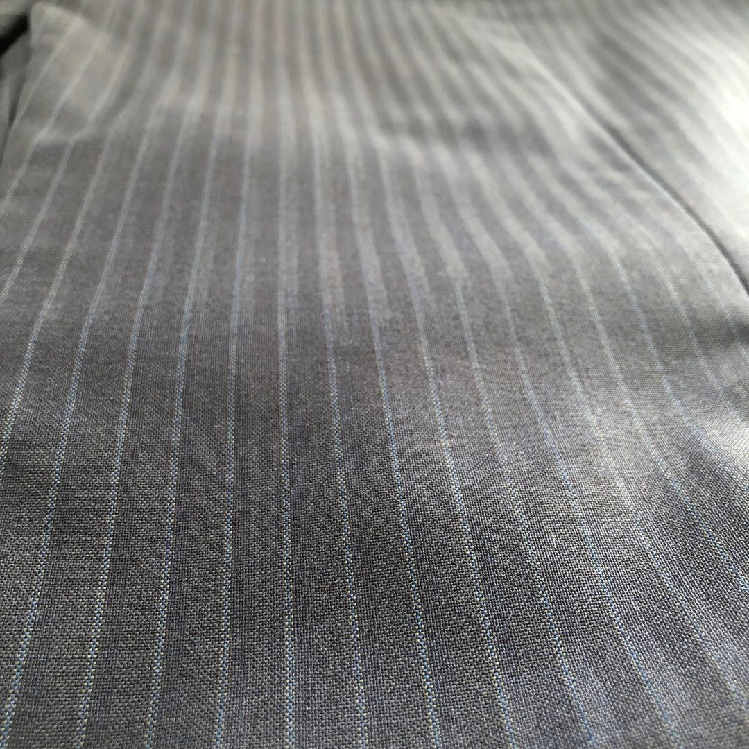 値下げ！【美品】オーダーメイドスーツ　シャドーストライプ　スリーピース