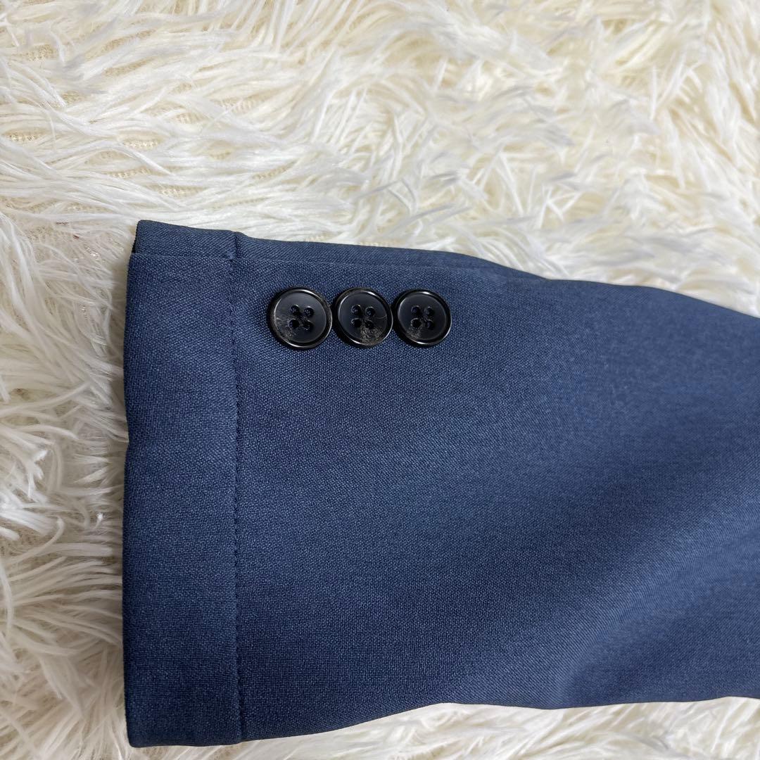 未使用級★ EDIFICE 洗えるセットアップ　ネイビースーツ　2B M ベント