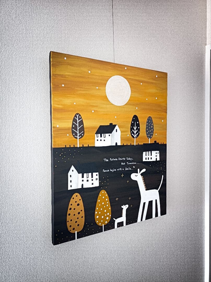 ✿月野乃亜 Unique F15／652×530mm 現代アート 25827