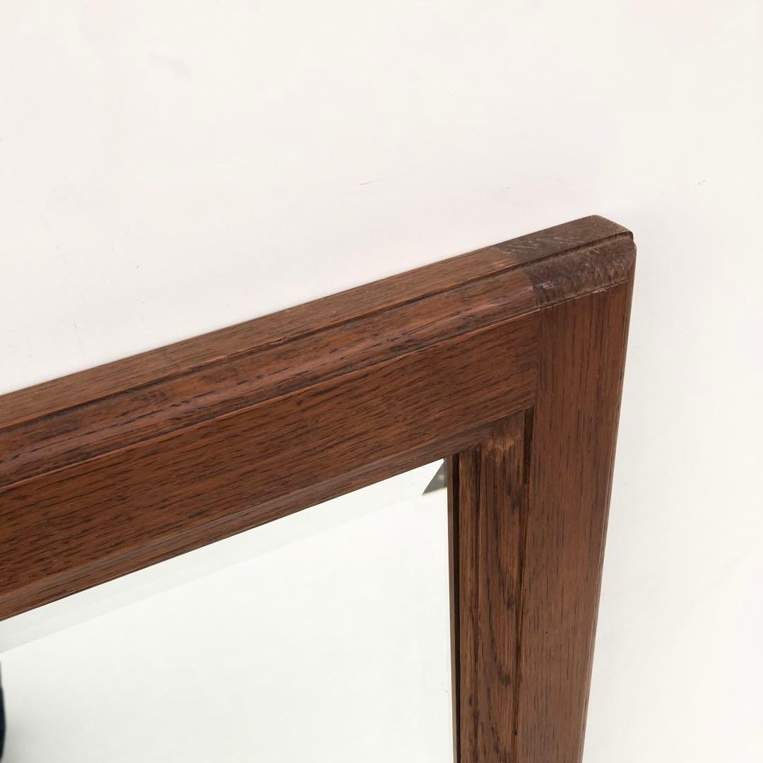 希少 オールドカリモク karimoku スクエア　ウォールミラー 壁掛け鏡