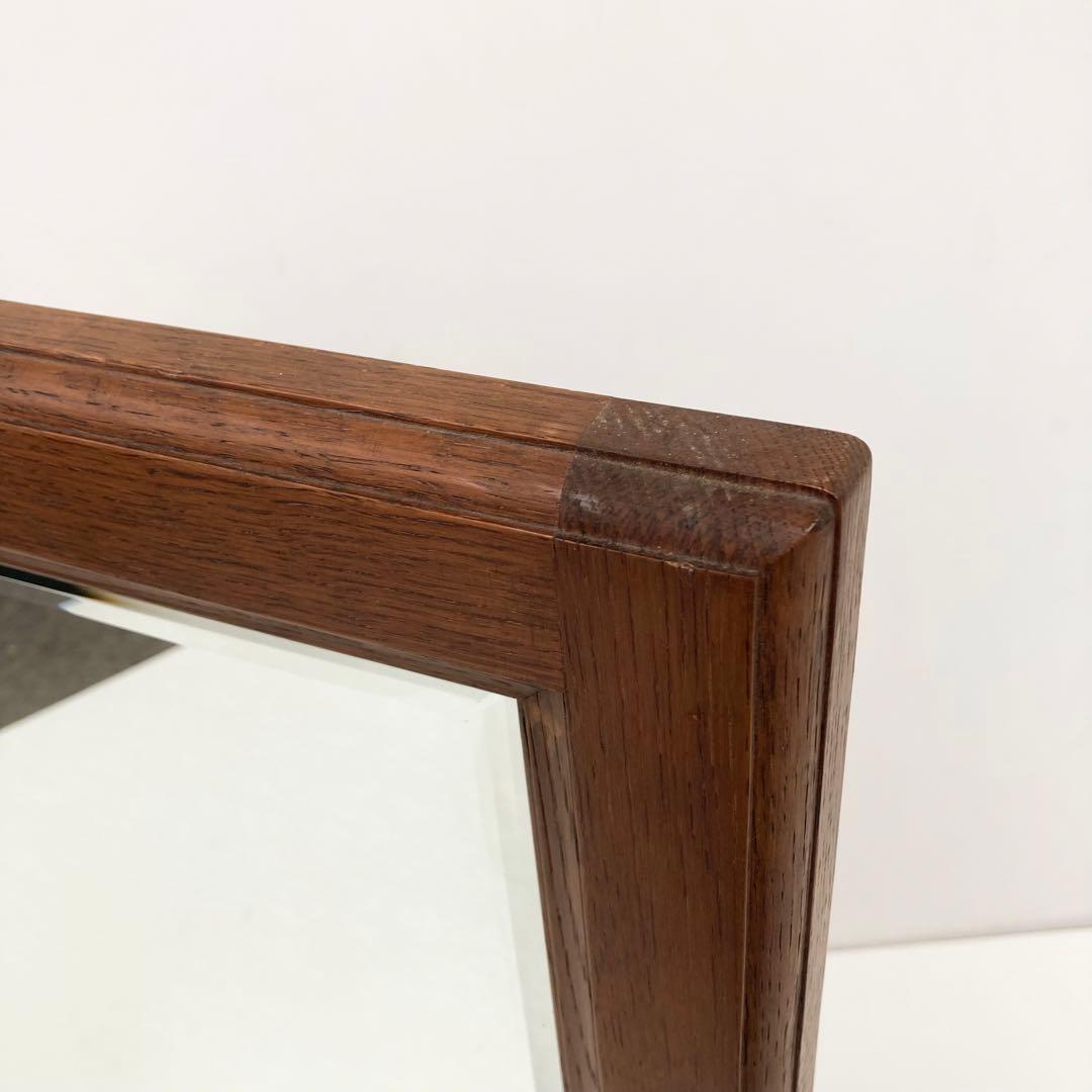 希少 オールドカリモク karimoku スクエア　ウォールミラー 壁掛け鏡