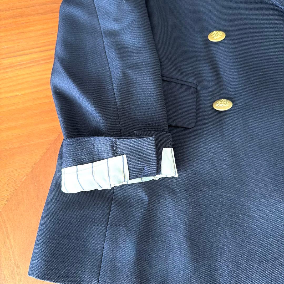 デミルクスビームス ドライギャバジン6ボタンダブルジャケット ネイビー ブレザー