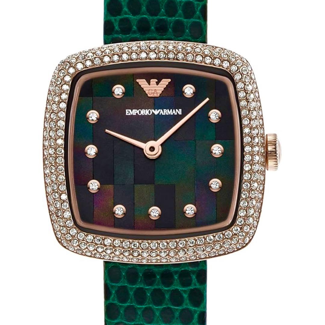 EMPORIO ARMANI レディースアナログレザー腕時計 AR-11497