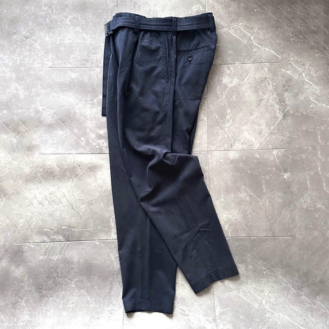 ISSEY MIYAKE MEN ベルテッド イージーパンツ スラックス S