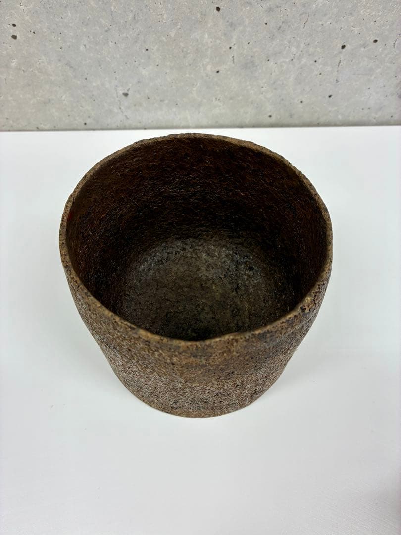 藤本健　木製円筒形錆漆椀