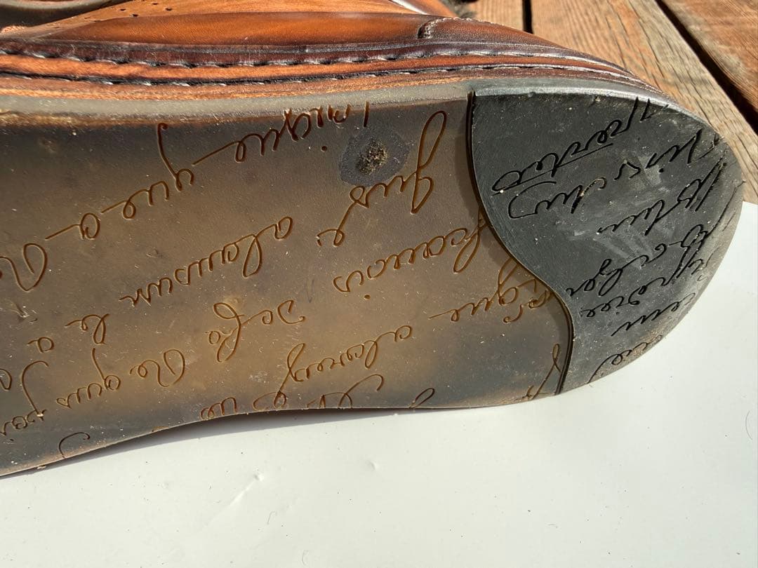 ブルネロクチネリ ブラウンレザー ファー付きハイカットシューズ　定価29万