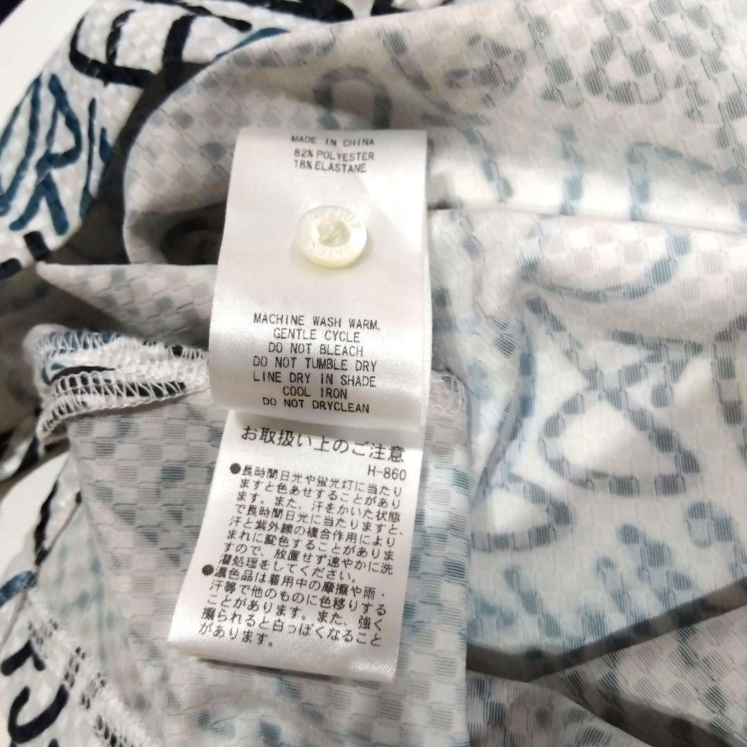 PG ゴルフシャツ 文字柄