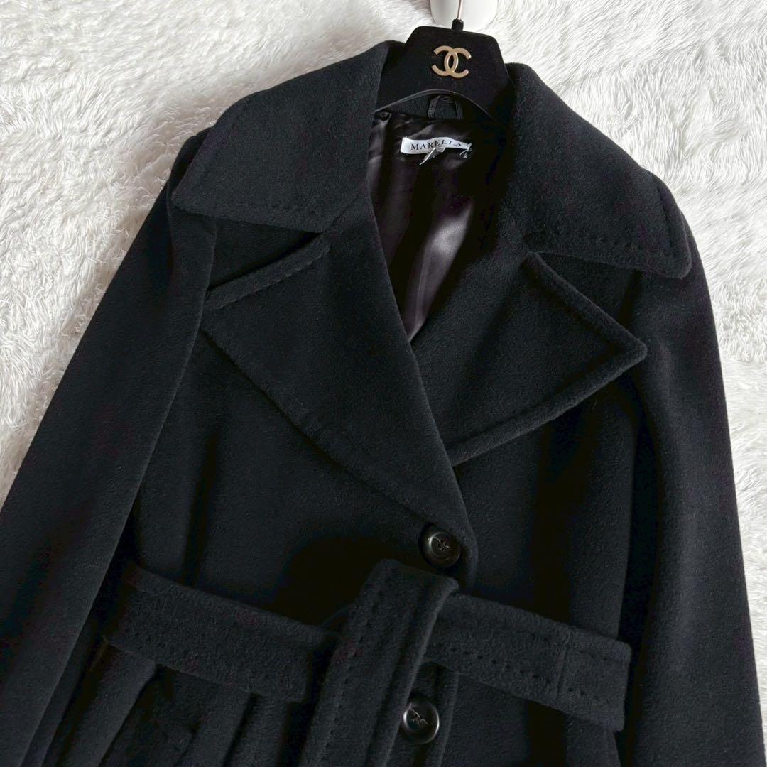 美品✨マックスマーラ　マレーラ　カシミヤウール　ベルト付チェスターコート　42