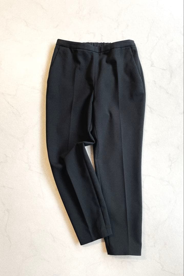 LE PHIL ルフィル ダブルクロステーパードパンツ　ブラック