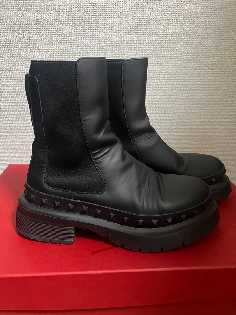 ヴァレンティノ　メンズ　サイドゴアブーツ