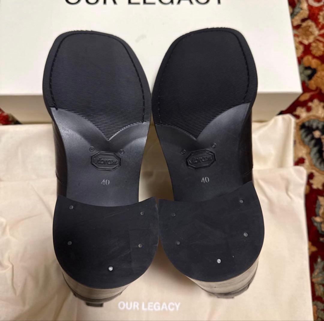 靴 OUR LEGACY LOW SHAFT BOOT Black 40