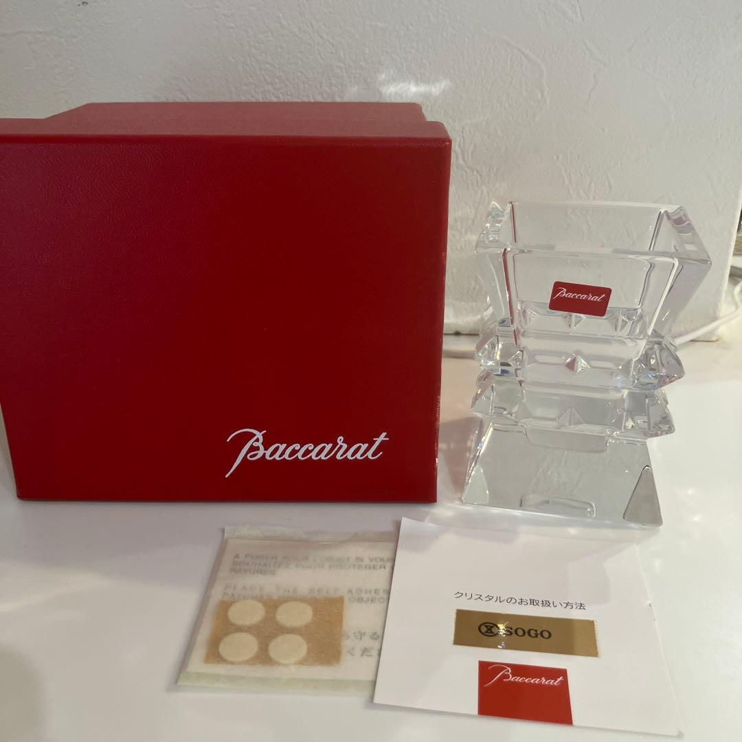 [未使用]バカラ 花瓶 コロンビーヌ Baccarat クリスタル ベース