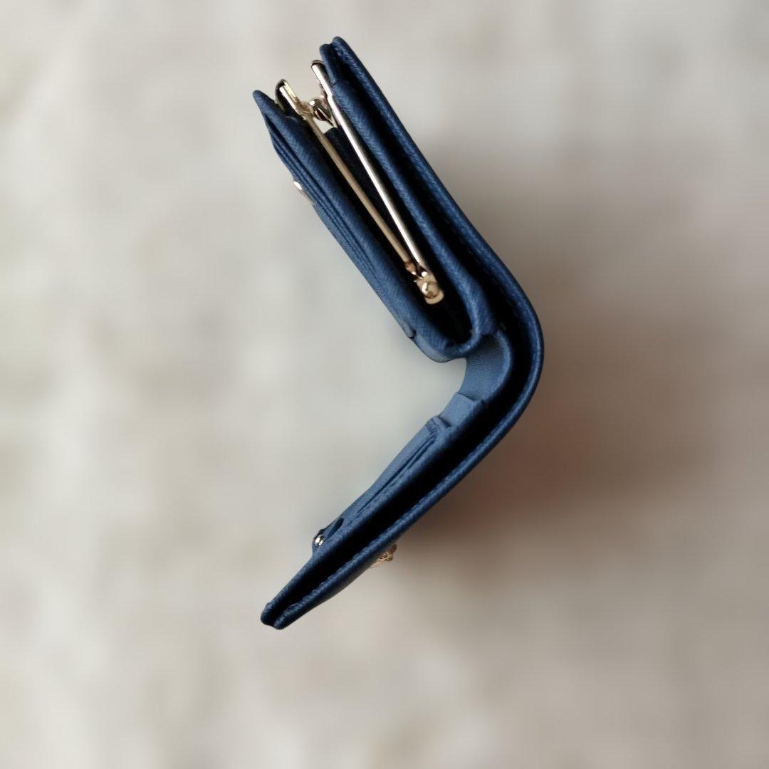 正規品 ヴィヴィアンウエストウッド オーブ 二つ折り財布 ネイビー 美品