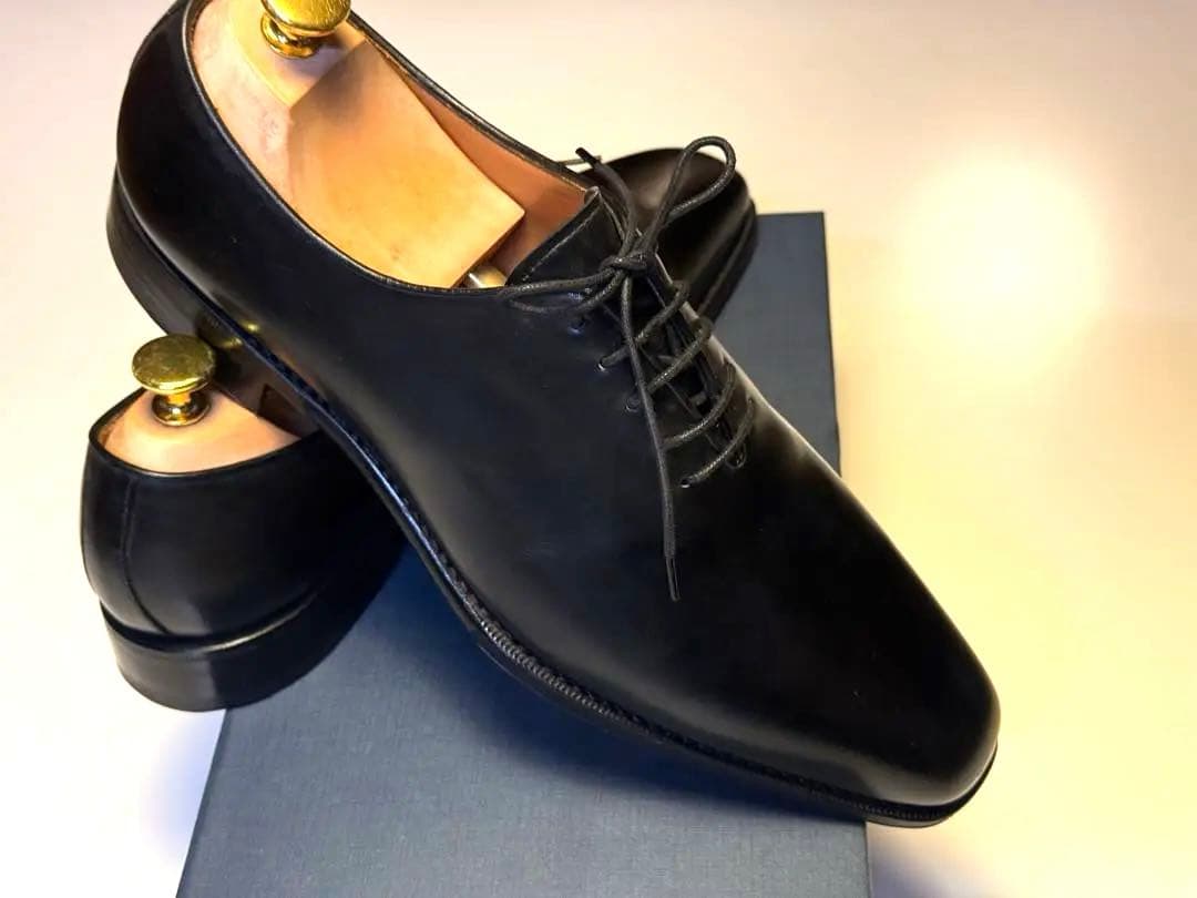 【3回使用の美品】YANKO 黒レザー ドレスシューズ