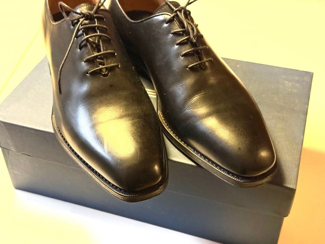 【3回使用の美品】YANKO 黒レザー ドレスシューズ