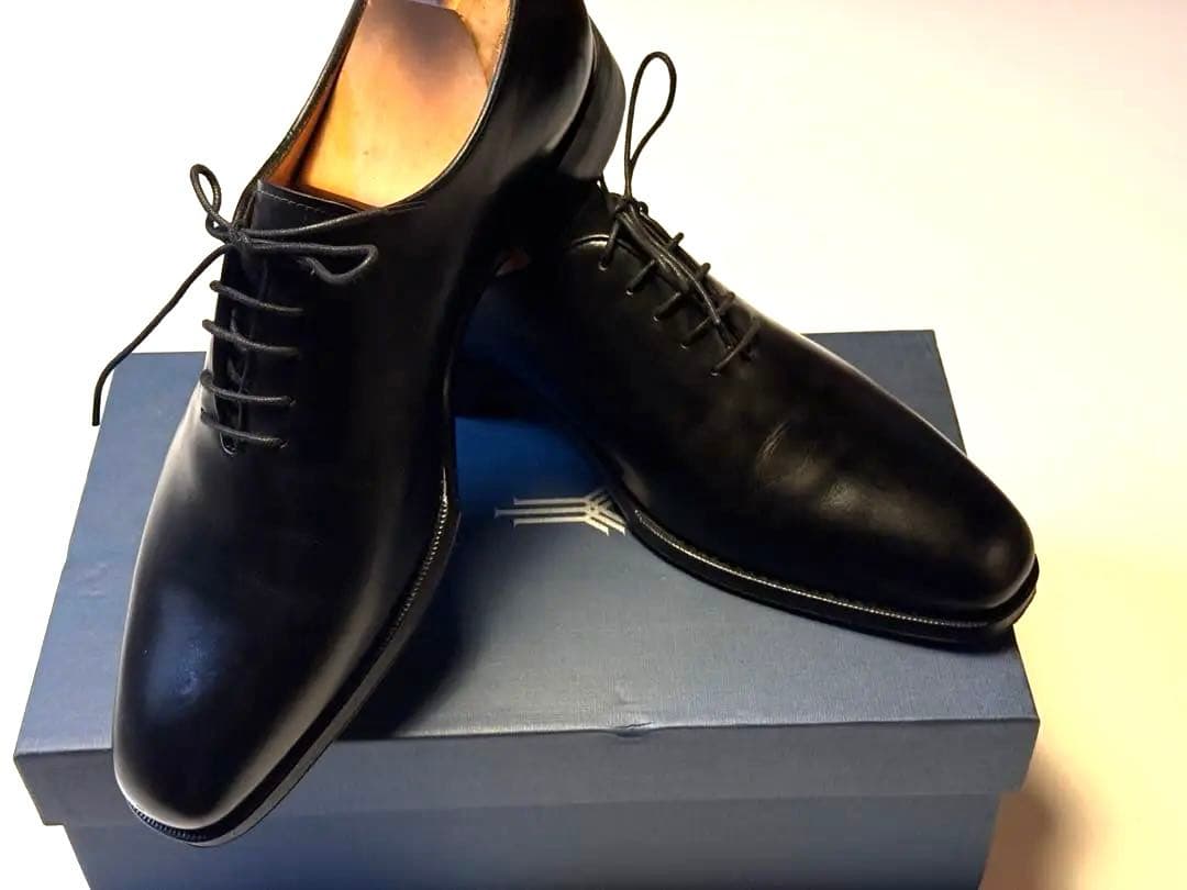 【3回使用の美品】YANKO 黒レザー ドレスシューズ