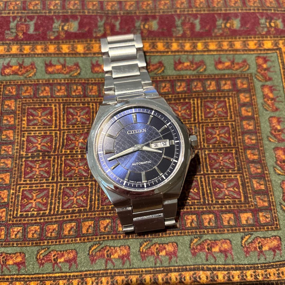 CITIZEN 自動巻き時計 ブルー