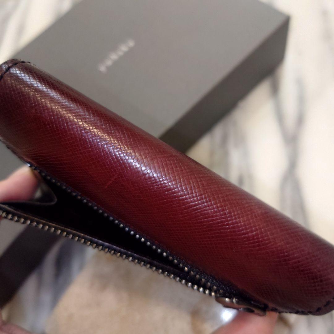 yuhaku ユハク YEV122 薄型二つ折り財布 ワイン