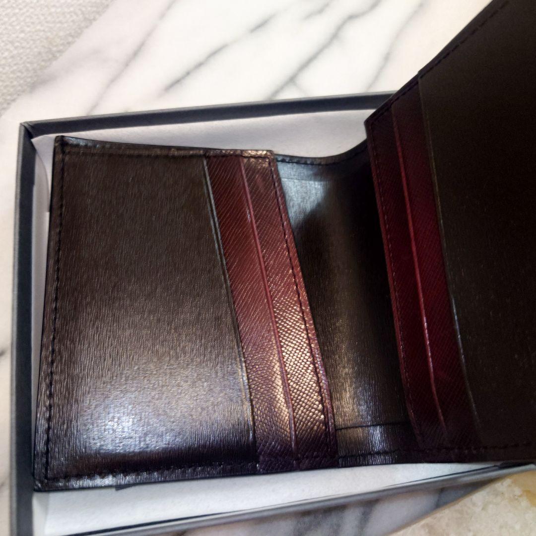 yuhaku ユハク YEV122 薄型二つ折り財布 ワイン