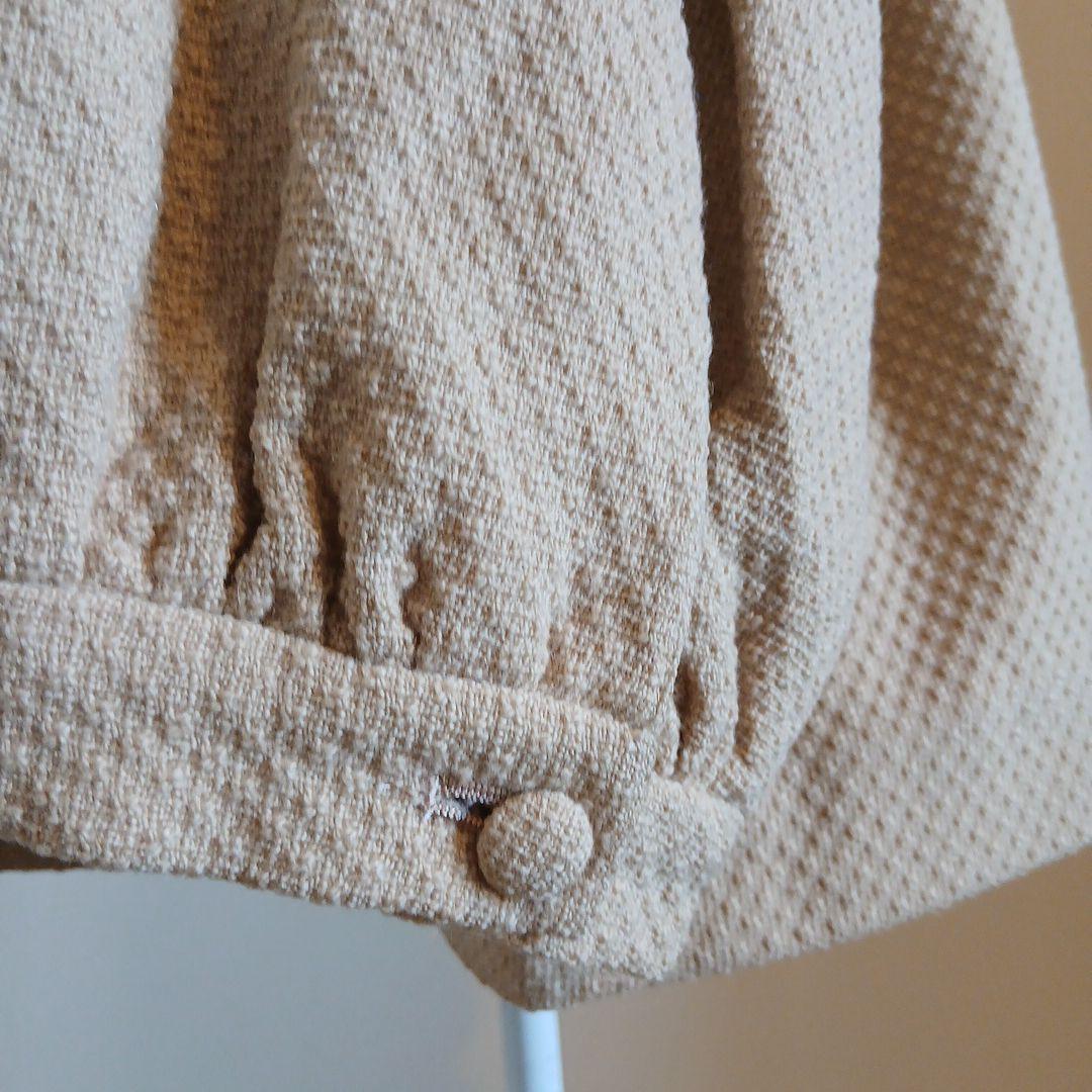 ストリートオルガン　コート ベージュ　花　刺繍