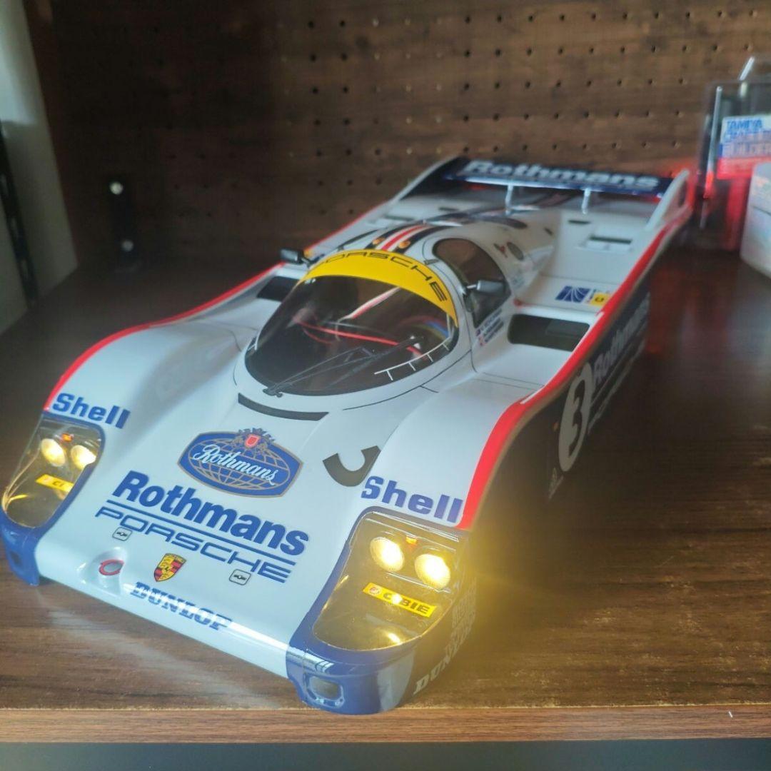 4*！様 タミヤ　ポルシェ956 ボディ　電飾施工済