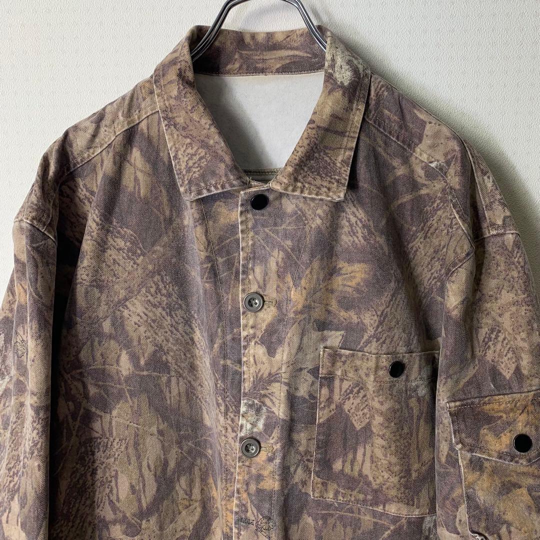 00s PPFM カバーオールワークジャケット L リアルツリー ドローコード