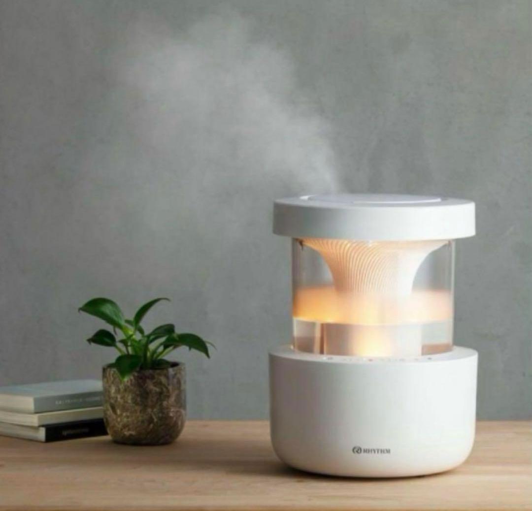 【美品✨】 RHYTHMリズム プールレス加湿器　MIST300 超音波式