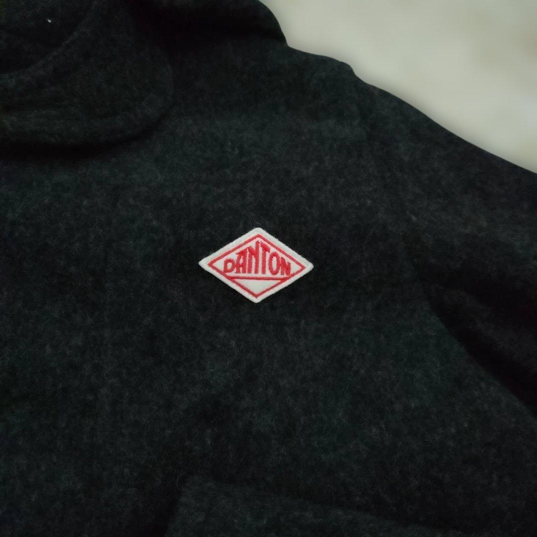 タグ付未使用　ダントン　ウールモッサフードコート　グレー色