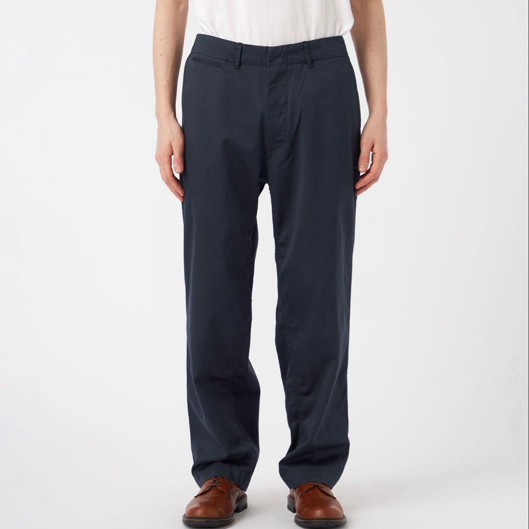 新品 nanamica Wide Chino Pants ネイビー 34
