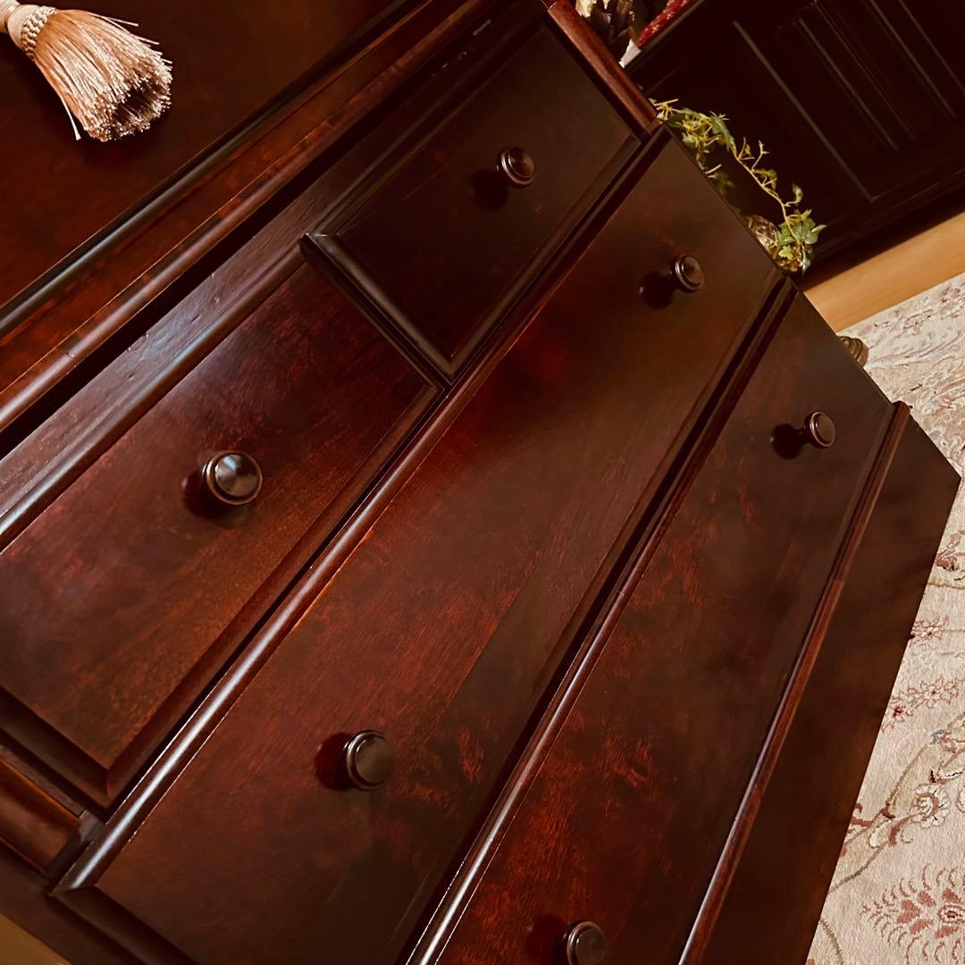 民芸家具　ライティングビューロー　長谷川家具　旭川家具 アンティーク　チェスト