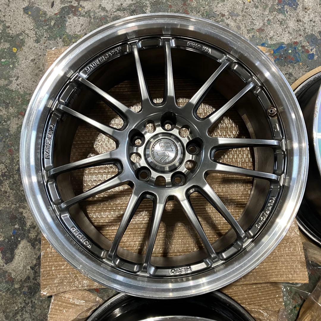 w*n様 レイズ RE30 18インチ 9J+35 PCD114.3 5H 4本