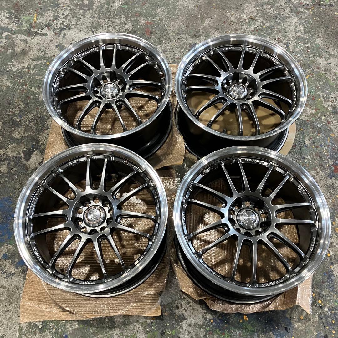 w*n様 レイズ RE30 18インチ 9J+35 PCD114.3 5H 4本