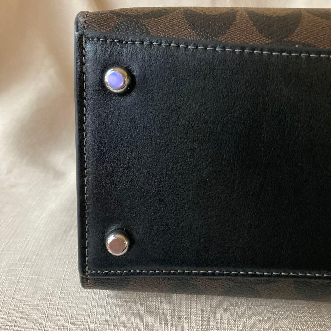 COACH ダークブラウン ビジネスバッグ