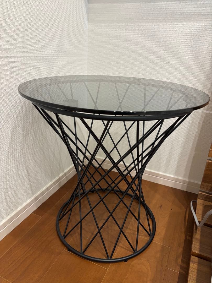 フランフラン　マーリア　サイド　テーブル　ブラック