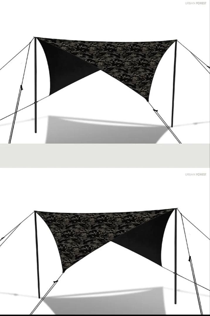 【URBAN FOREST】WINGBLACKMULTI CAM TARPセット