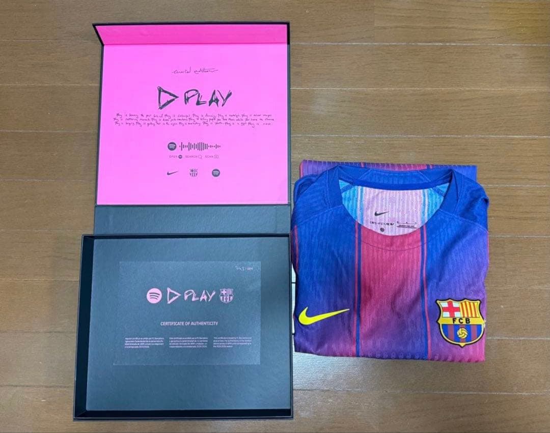 FCバルセロナ×エドシーラン オーセンティックユニフォーム　背番号8 ペドリ