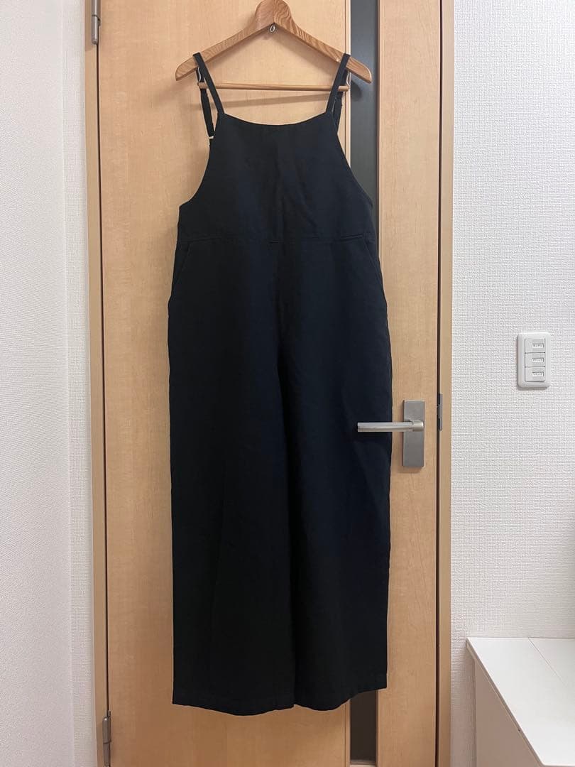 ⭐︎ゆうこりん⭐︎　コットンリネンBACKギャザーサロペット