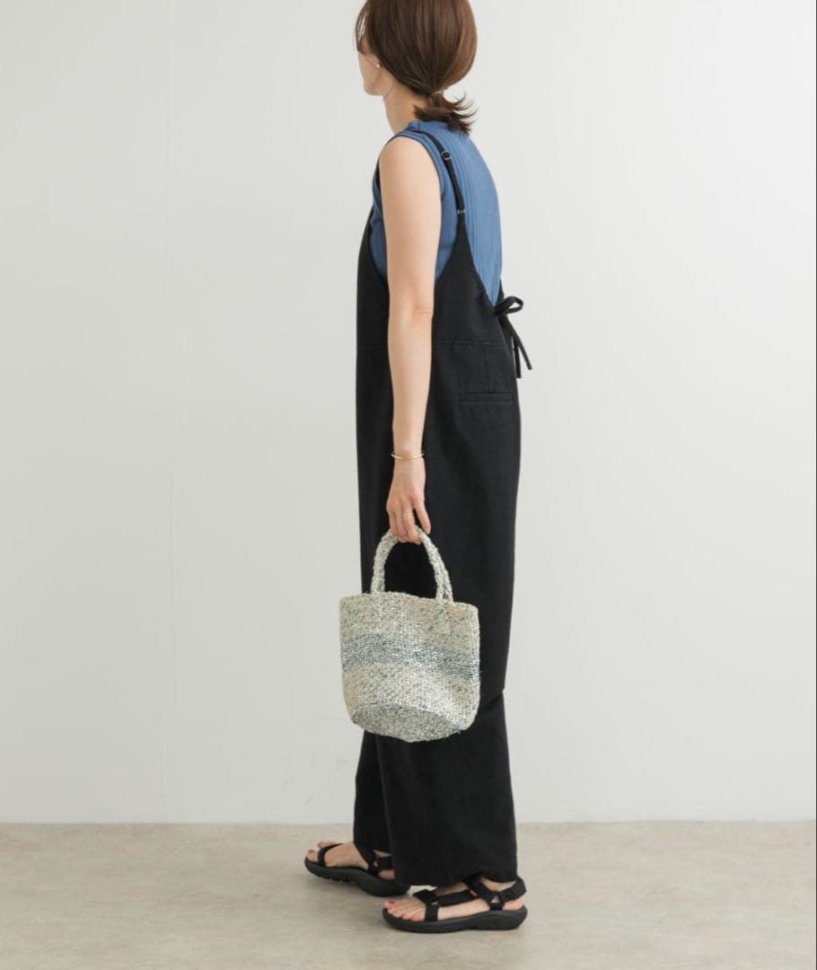 ⭐︎ゆうこりん⭐︎　コットンリネンBACKギャザーサロペット