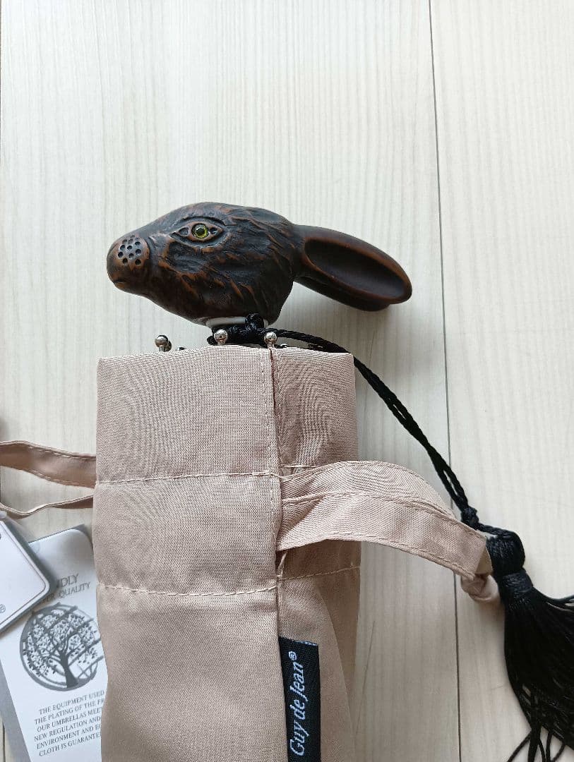 ★新価格★ Guy de jean 折り畳み傘 雨/日傘兼用：ウサギ