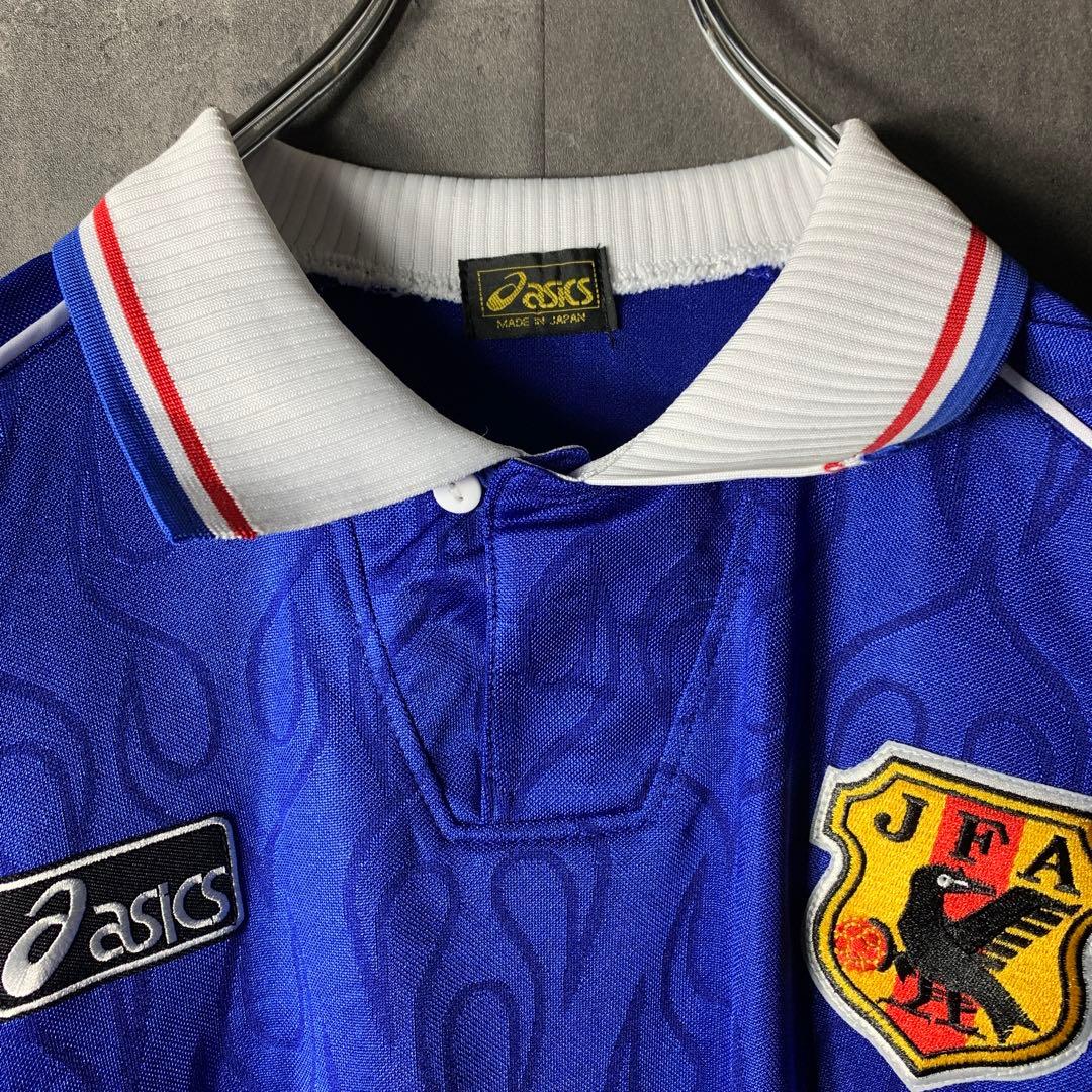 【★中田英寿】 古着 サッカー 日本代表 98年フランスW杯 炎 ゲームシャツ