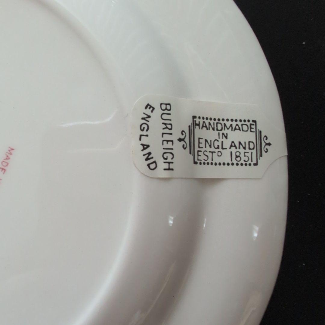 【新品・未使用】Burleigh ビクトリアンチンツ 19cmプレート　2枚組