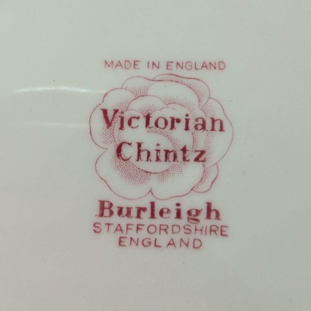 【新品・未使用】Burleigh ビクトリアンチンツ 19cmプレート　2枚組