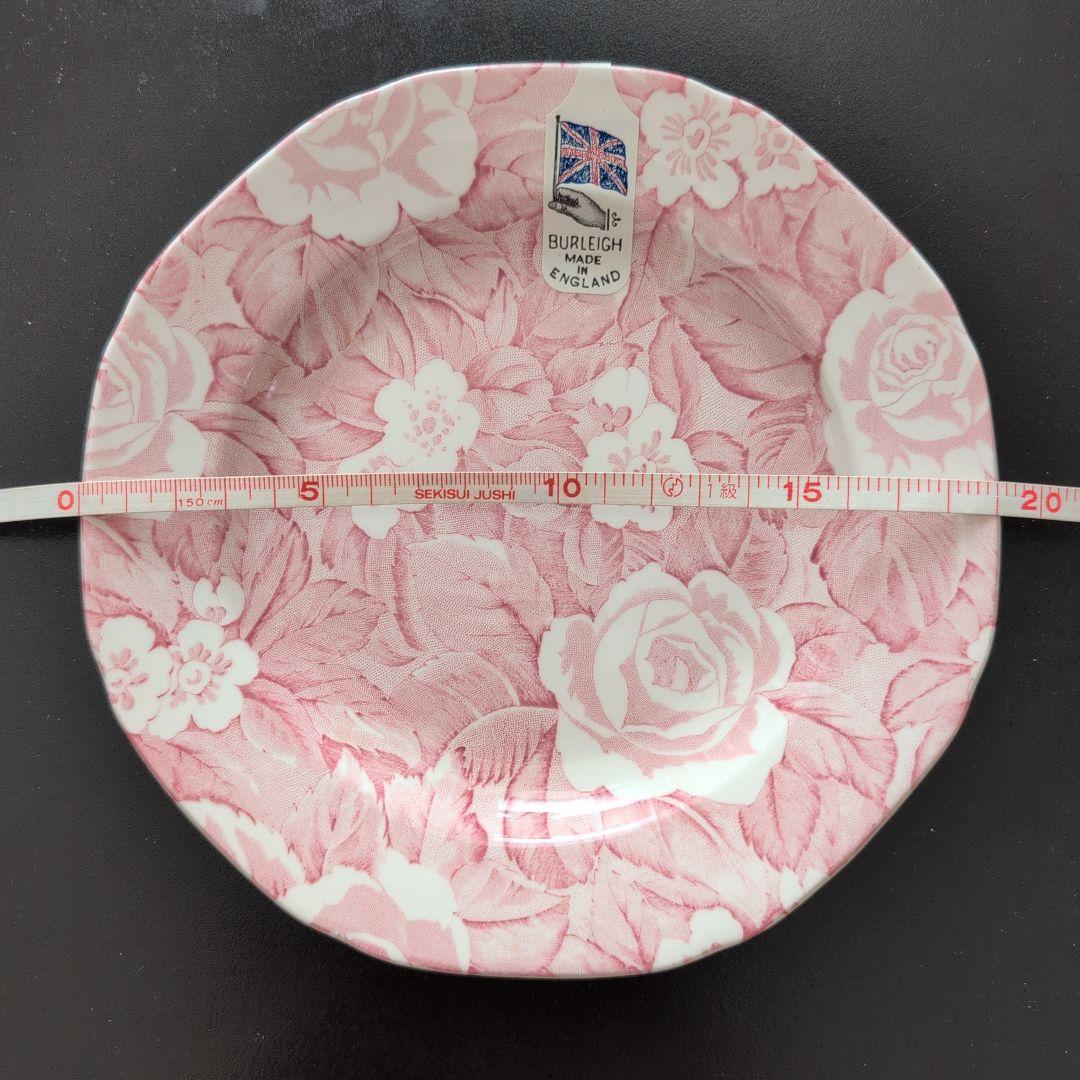 【新品・未使用】Burleigh ビクトリアンチンツ 19cmプレート　2枚組