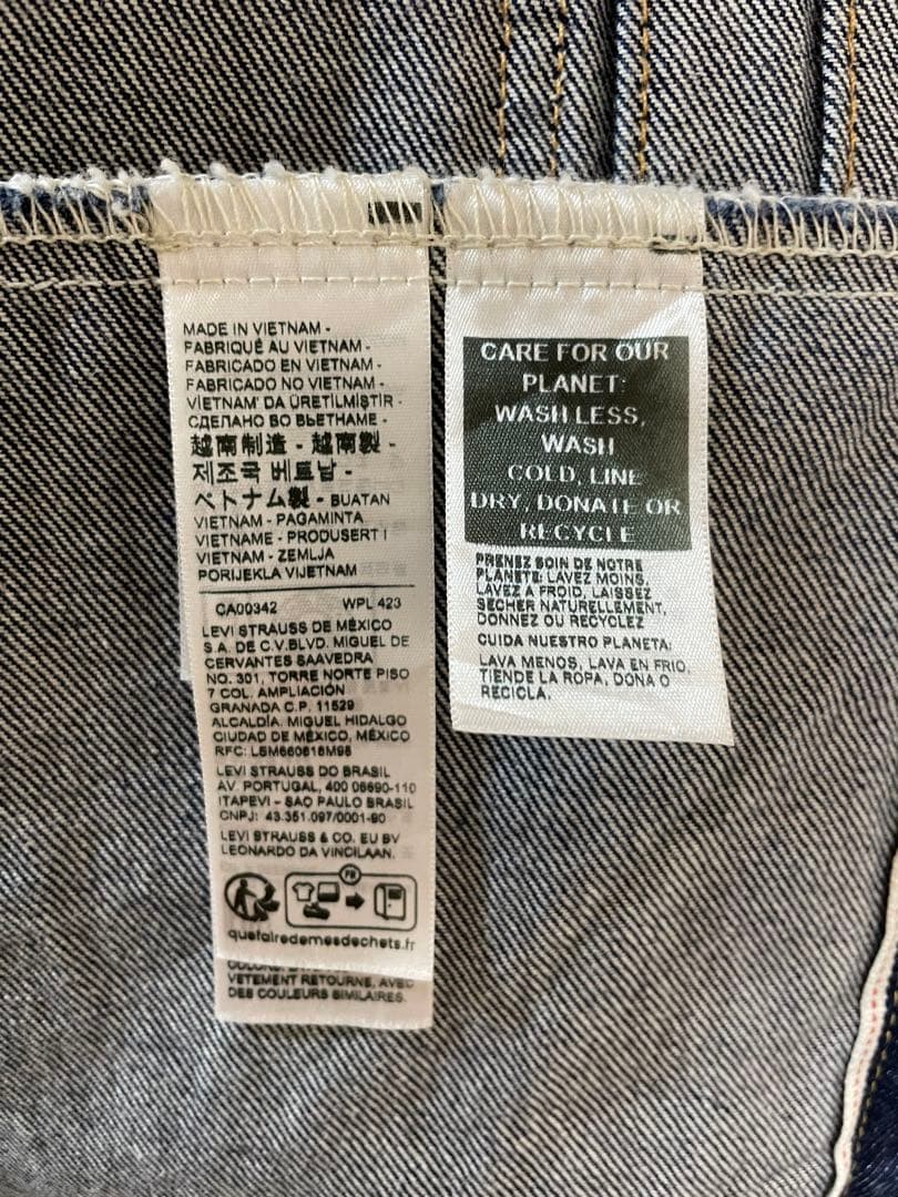 Levi's typeⅠ トラッカージャケット セルビッジ 大戦モデル Sサイズ